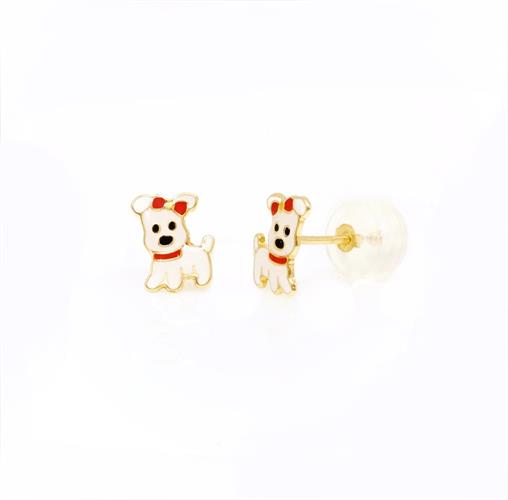 עגילי כלבלב עגילי ילדות פאפי עגילים בסגנון כלב