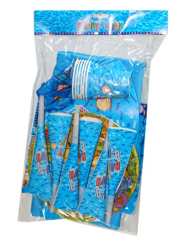 סט יום הולדת כחול HAPPY B