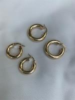 עגילי חישוק 4 מ"מ זהב 14K M