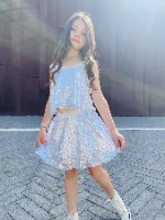 חצאית SHINNING SKIRT כסף 2-9