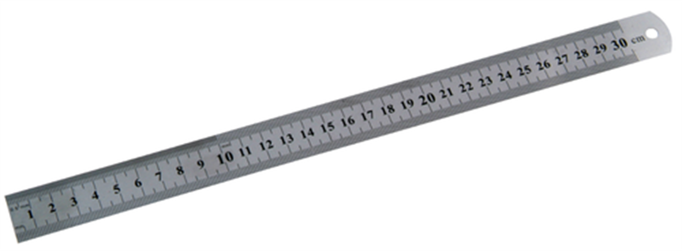 סרגל מתכת 30 ס"מ