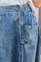 חצאית מידי ג'ינס Stone wash מידה L