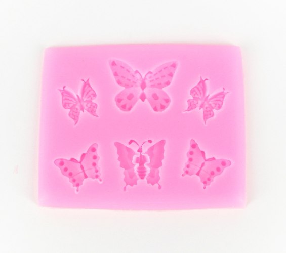 תבנית סיליקון 6 פרפרים