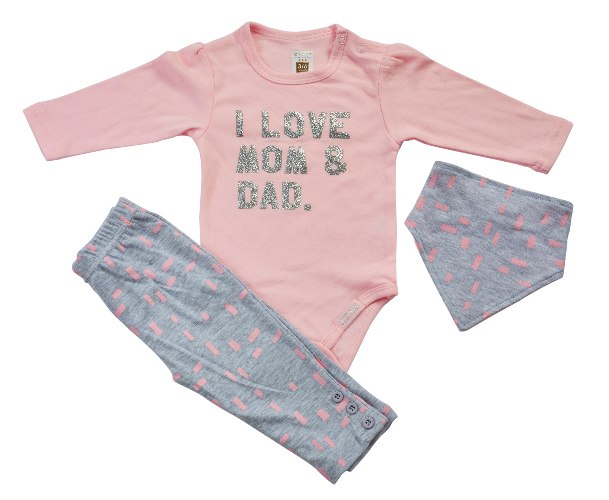 חליפת מעבר אהבה ורוד בייבי