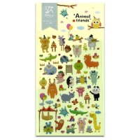 מדבקות SONIAS J דגם ANIMAL FRIENDS