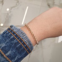 צמיד יד  חוליות לאשה זהב 14 קרט