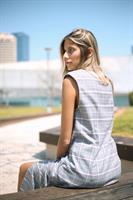 שמלת דיאן משובץ