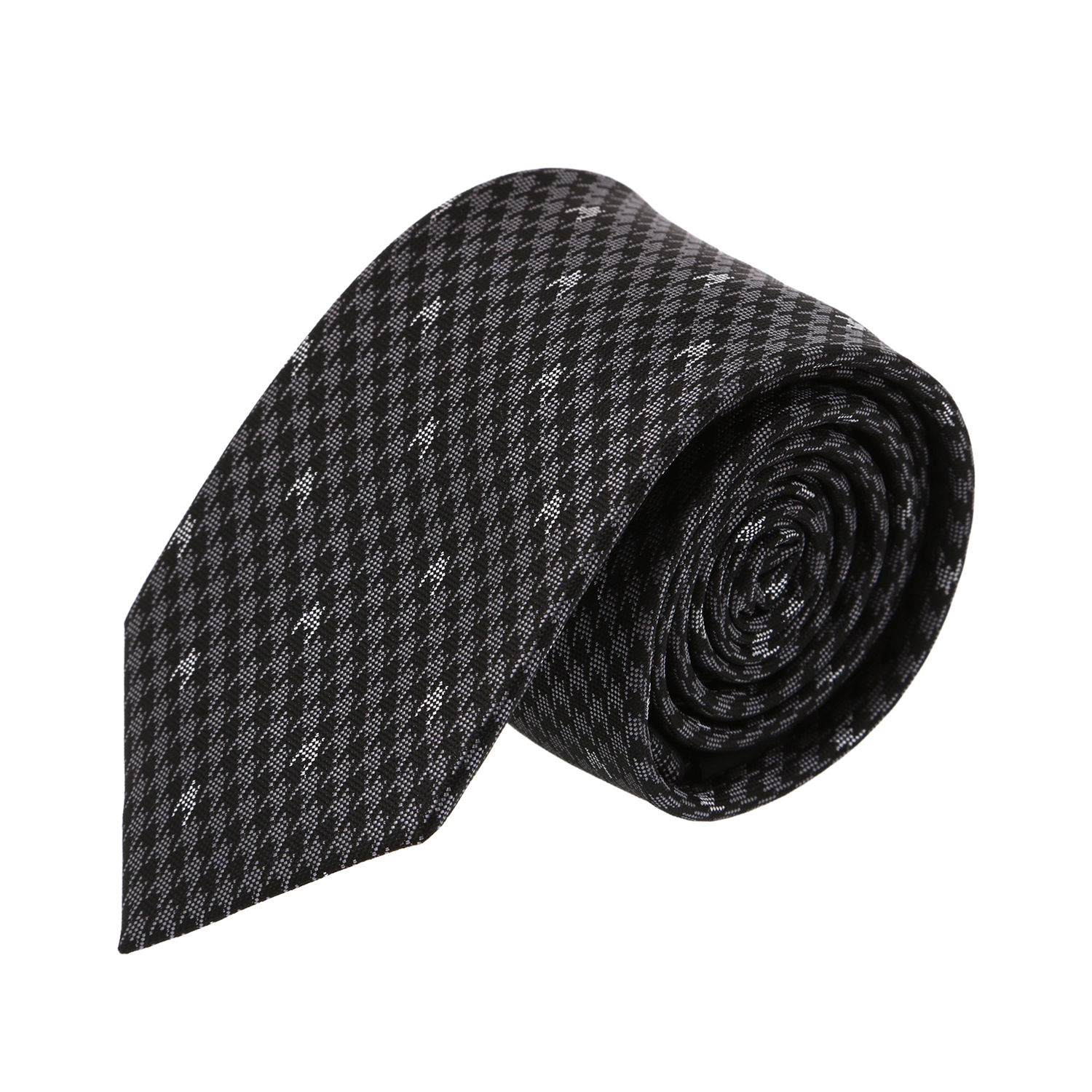 עניבה דגם פפיתה אפור שחור
