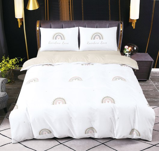 סט מצעים מלא למיטה זוגית 160/200 דגם גולד - 2228