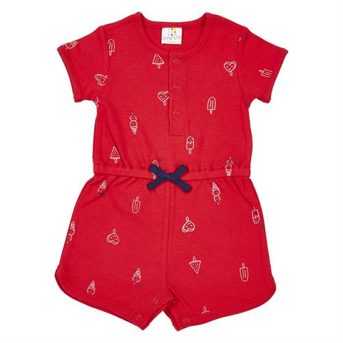 אוברול ממתקים + פפיון אדום