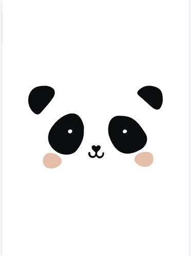 פוסטר לחדר הילדים- פנדה