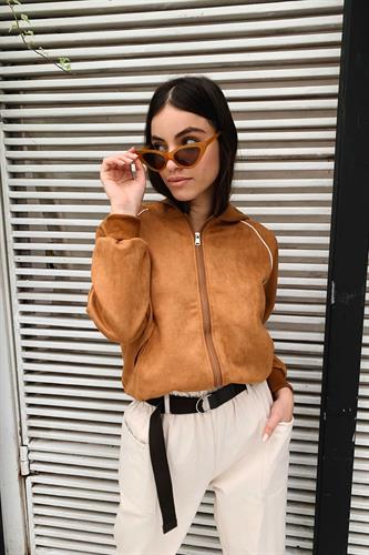 ג'קט פבלו דמוי זמש