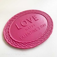 I LOVE YOU  טופר מסגרת אובלית כיתוב בולט | טופר לעוגת אהבה יום הולדת | יום אהבה | חדש מאתי דבש