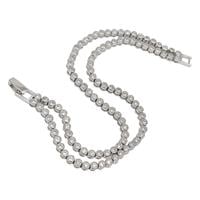 צמיד כסף טניס 2 שורות משובץ אבני זרקון  Z3042 | תכשיטי כסף 925 | צמידי כסף