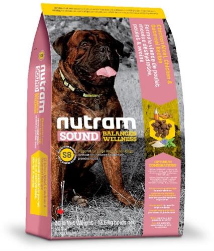 נוטרם כלב בוגר מגזע גדול עוף ואורז חום 13.6 ק"ג S8