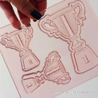 תבנית גביעים ליצירה בשוקולד ובבצק סוכר| סט גביעים | תבנית גביע של ניצחון חדש מאתי דבש