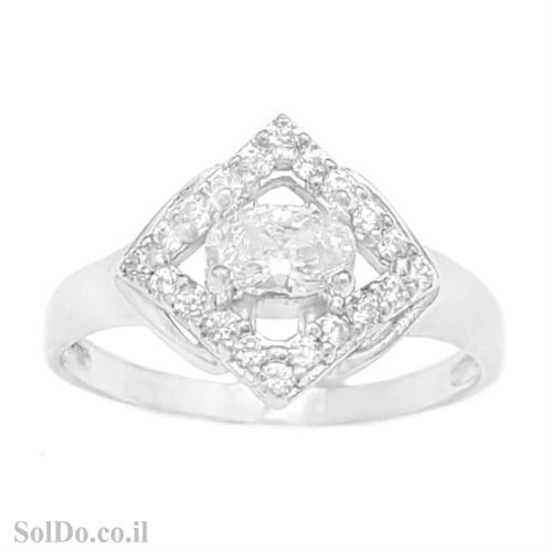 טבעת מכסף משובצת אבני זרקון  RG1675 | תכשיטי כסף | טבעות כסף