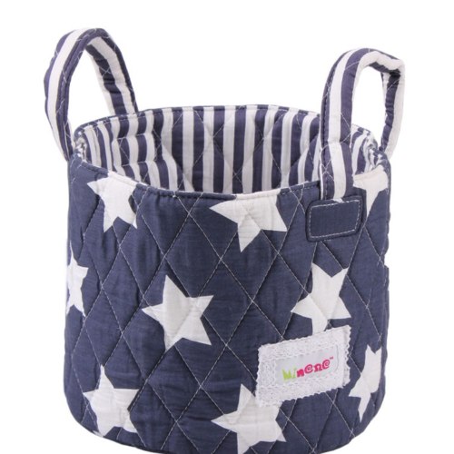 סל אחסון קטן כחול כוכבים