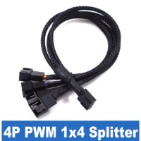 מפצל רכזת למאווררי מחשב PWM ניתן לחבר עד 4 מאווררים באורך 25cm