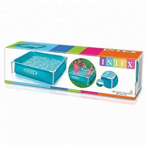 בריכת עמודים INTEX ריבוע 122X122X30 ס"מ דגם : 57173