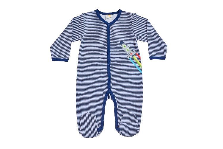 אוברול טריקו ארוך חללית נייבי