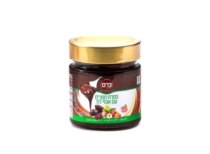 ממרח תמרים עם אגוזי לוז 250 גרם - כרם