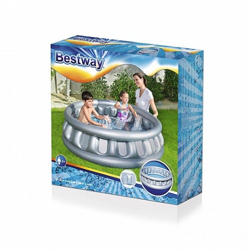 בריכת אפורה מטאלית 43*152 ס"מ