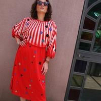 שמלה מגניבה שנות ה-80 מידה L/XL