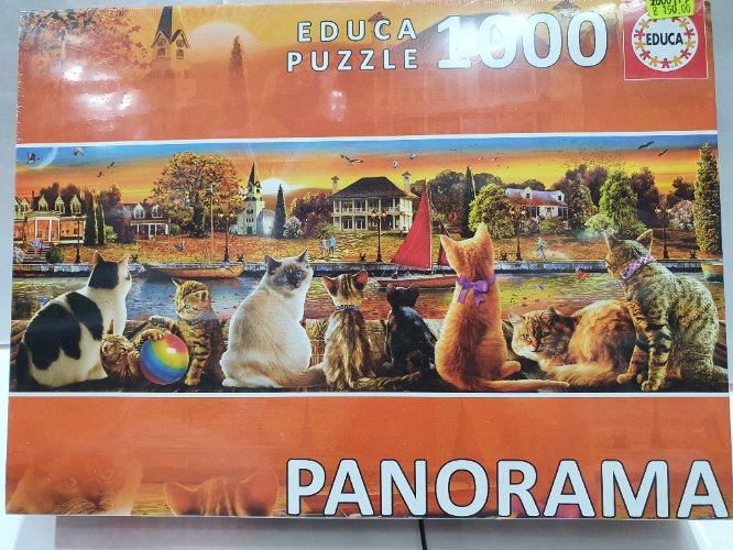 פאזל חתולים בנהר 1000 חלקים