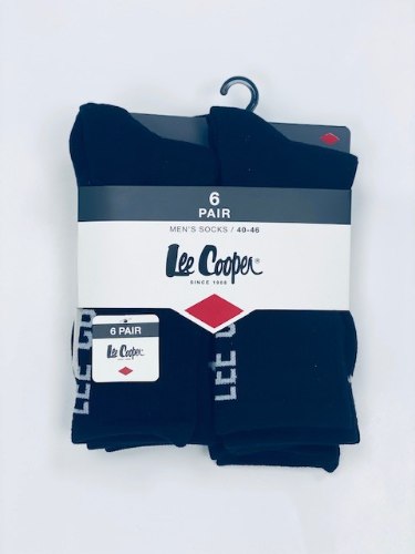 שישית גרבי ספורט ארוכות צבע שחור גברים