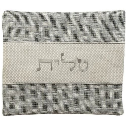 כיסוי לטלית בדים עבים שחור ואפור