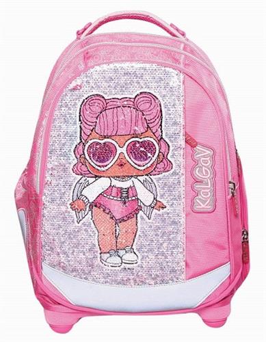 תיק לול ורוד Schoolbag LOL Sequines