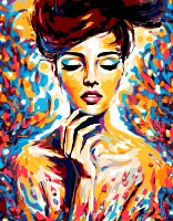 צביעה לפי מספרים - יופי של אישה