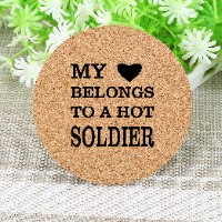 My heart belong s to a hot soldier coaster