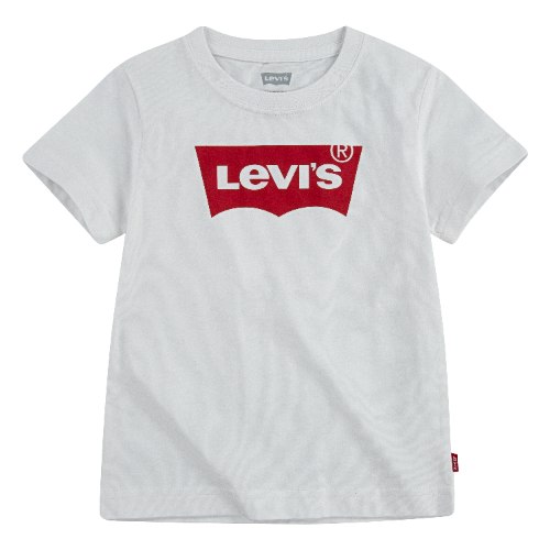 חולצת טישרט לבנה לוגו אדום LEVIS