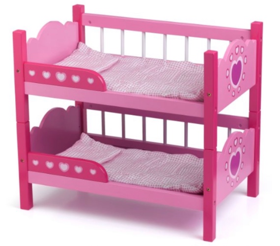 מיטת קומותיים לבובת תינוק