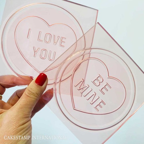 סט 2 טופרים עם כיתוב בולט | BE MINE | I LOVE YOU | יום אהבה | חדש מאתי דבש