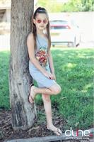 שמלת כתף אחת דפוס