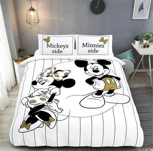 סט מצעים למיטה וחצי דיסני מיקי ומיני מאוס - 6693