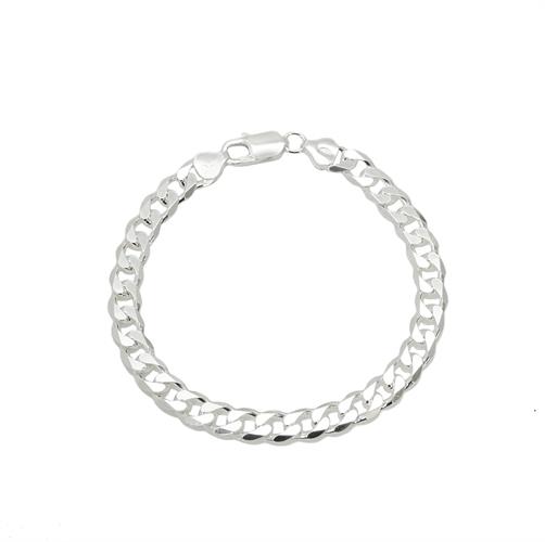 צמיד חוליות איטלקי לגבר דגם cuban curb בכסף טהור 925