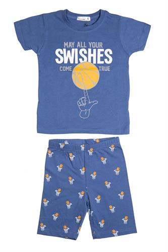 פיג׳מת כדורסל כחולה