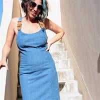 שמלת ג'ינס וינטג' סקסית מידה S/M