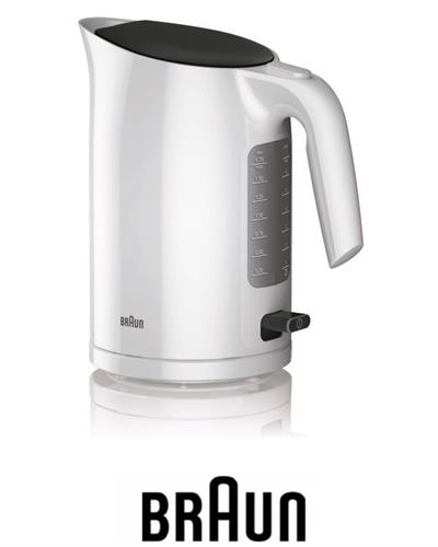 BRAUN קומקום חשמלי לבן דגם WK3100WH