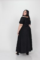 שמלת אוסקר לורקס שחור