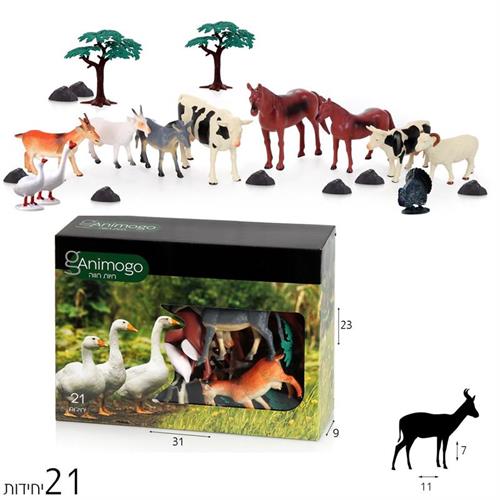 Animogo חווה בקופסא 21 יח'