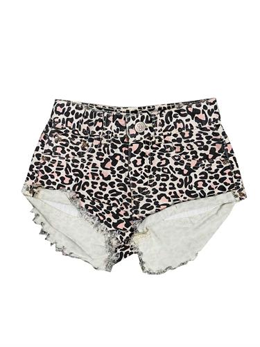 שורט ג׳ינס מנומר ורוד ORO