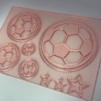 תבנית כדורי רגל ליצירה בשוקולד ובבצק סוכר| סט כדורגל | תבנית כדורים חדש מאתי דבש