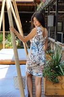 שמלת קמילה הדפס רומנטי