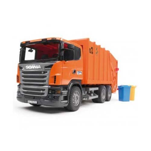 משאית סקניה זבל כתום