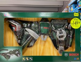 חגורת כלי עבודה כוללת מברגה חשמלית וכלים לילד של חברת BOOSH